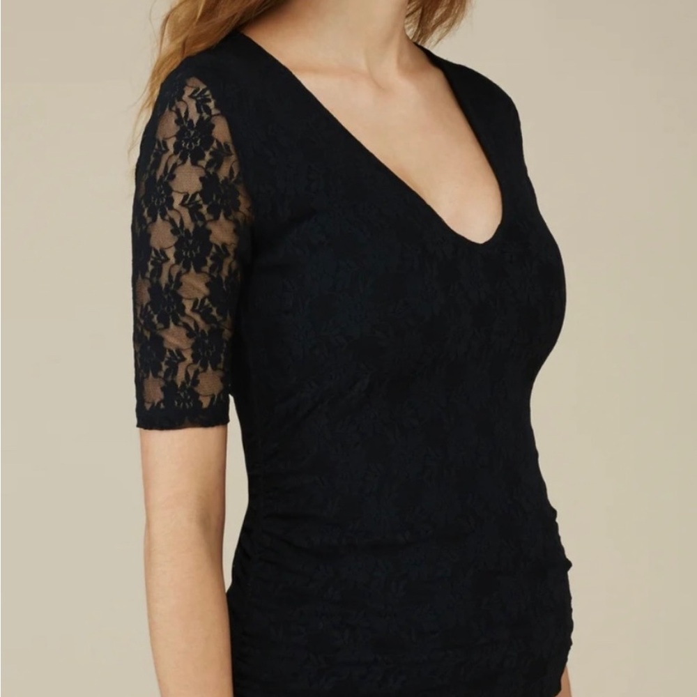 Isabella Oliver’s Maternity Dress Black Lace Party Dress